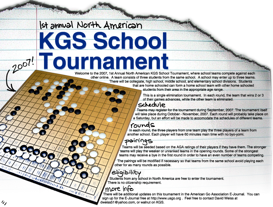 1st Annual North American KGS School Tournament